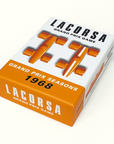 Lacorsa Grand Prix Game packaging with orange and white design on a white background