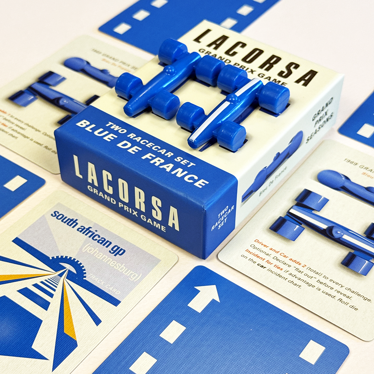Lacorsa Racecar Set: Bleu De France - lacorsagame.com