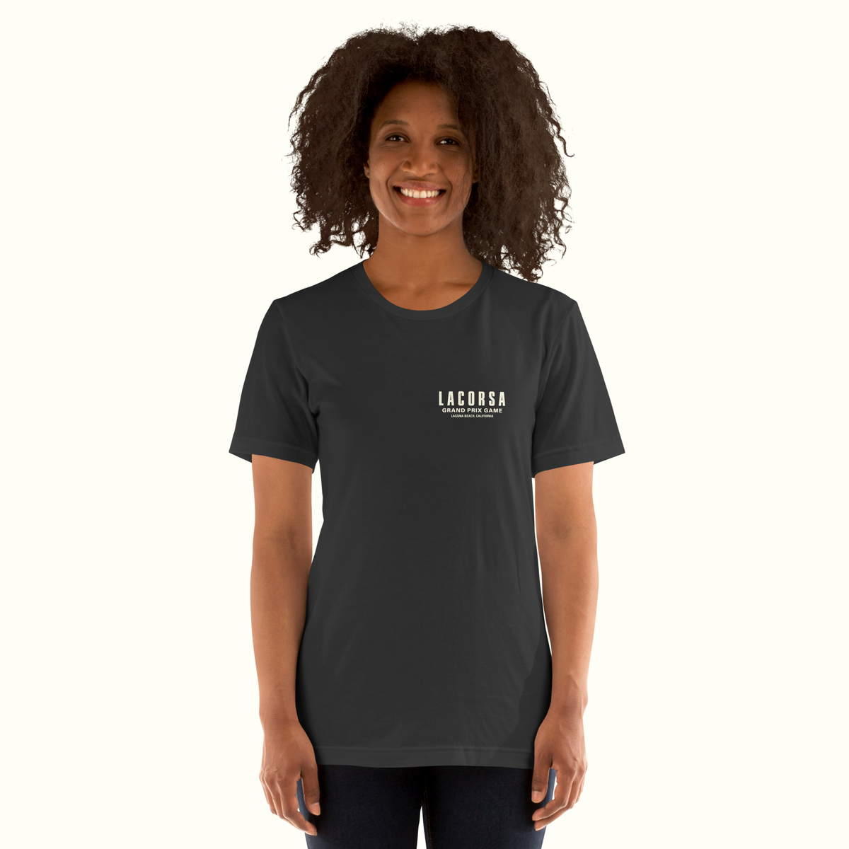 Lacorsa Racing Board Game Double Stripe Replica Premium Dark T-Shirt