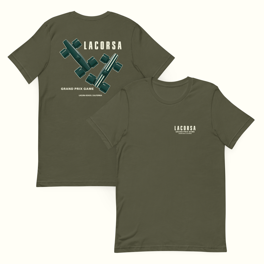 Lacorsa Racing Board Game Double Stripe Replica Premium Dark T Lacorsa Racing Board Game Double Stripe Replica Premium Dark T