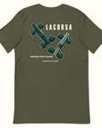 Lacorsa Racing Board Game Double Stripe Replica Premium Dark T-Shirt