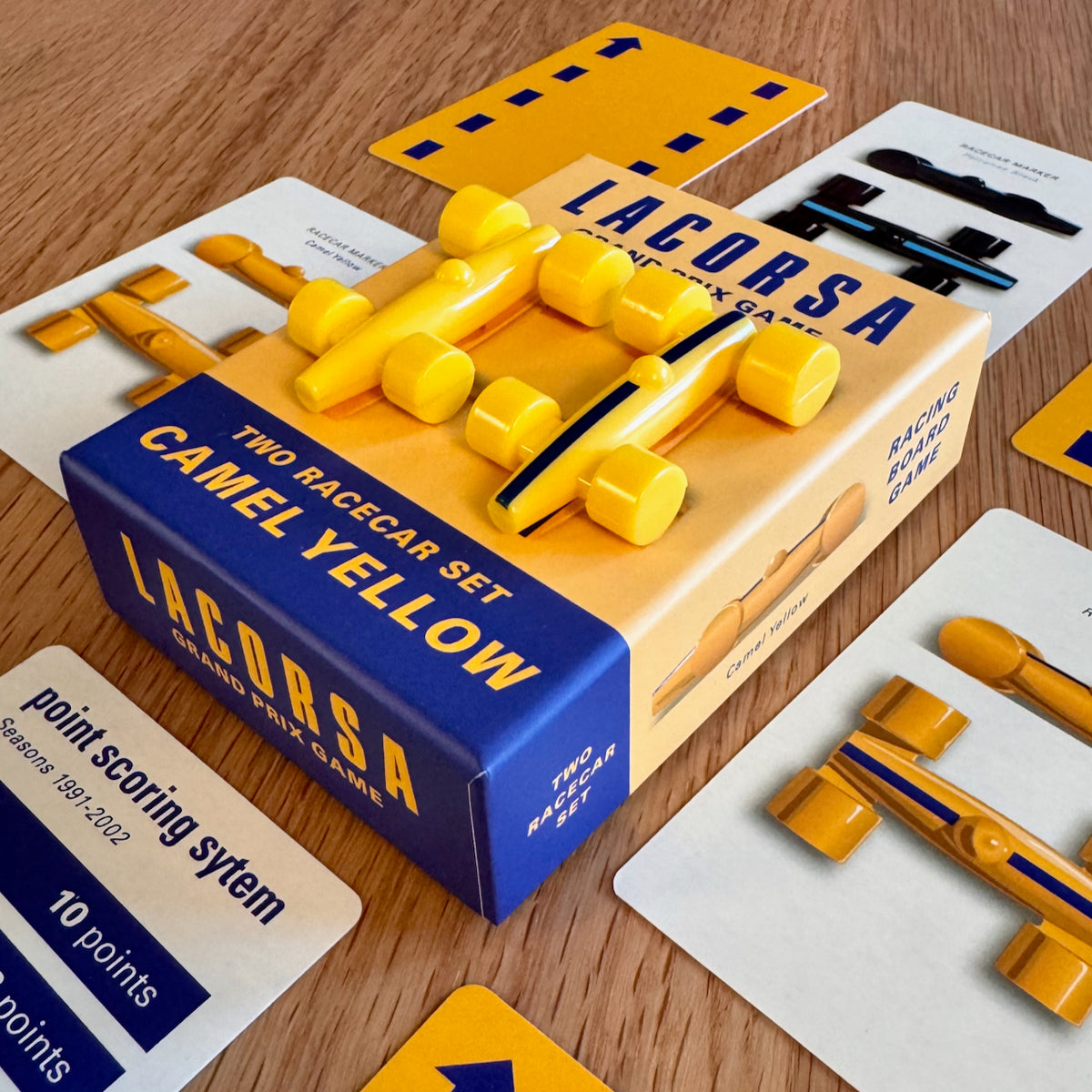Lacorsa Racecar Set: Camel Yellow