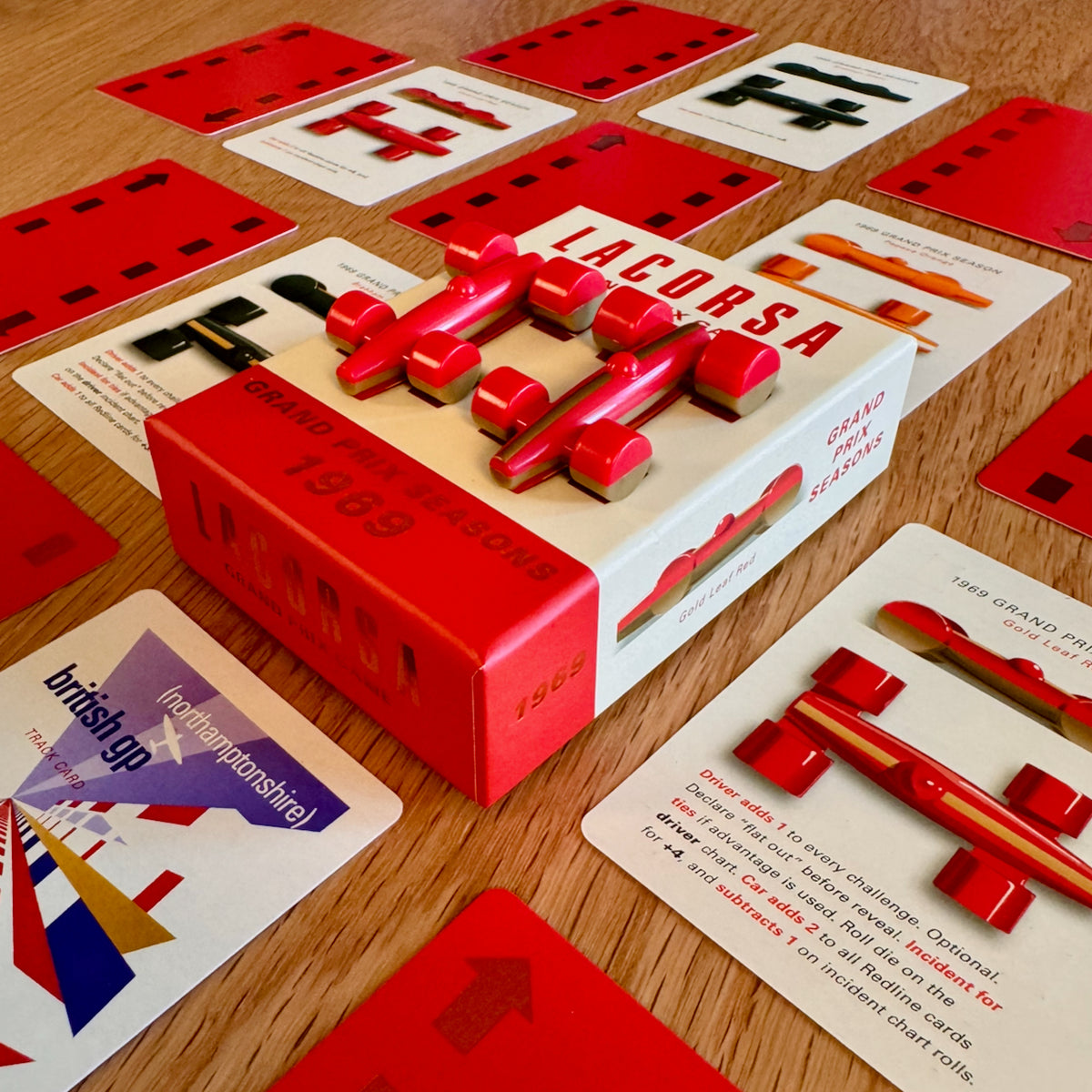 Lacorsa 1969 Racecar Set: Gold Leaf Red