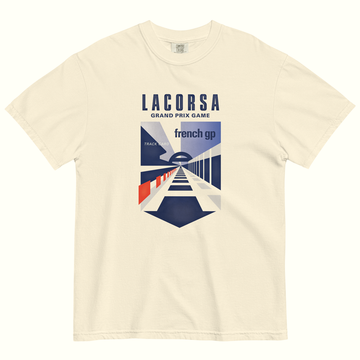 Lacorsa Racing Board Game French GP Drivers Heavyweight T-Shirt