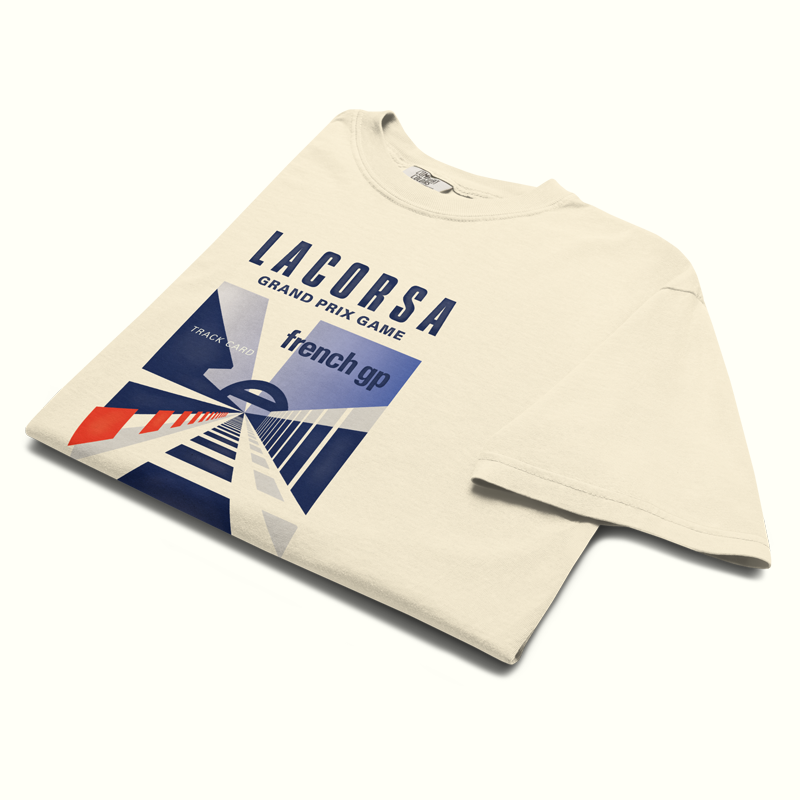 Lacorsa Racing Board Game French GP Drivers Heavyweight T-Shirt - lacorsagame.com