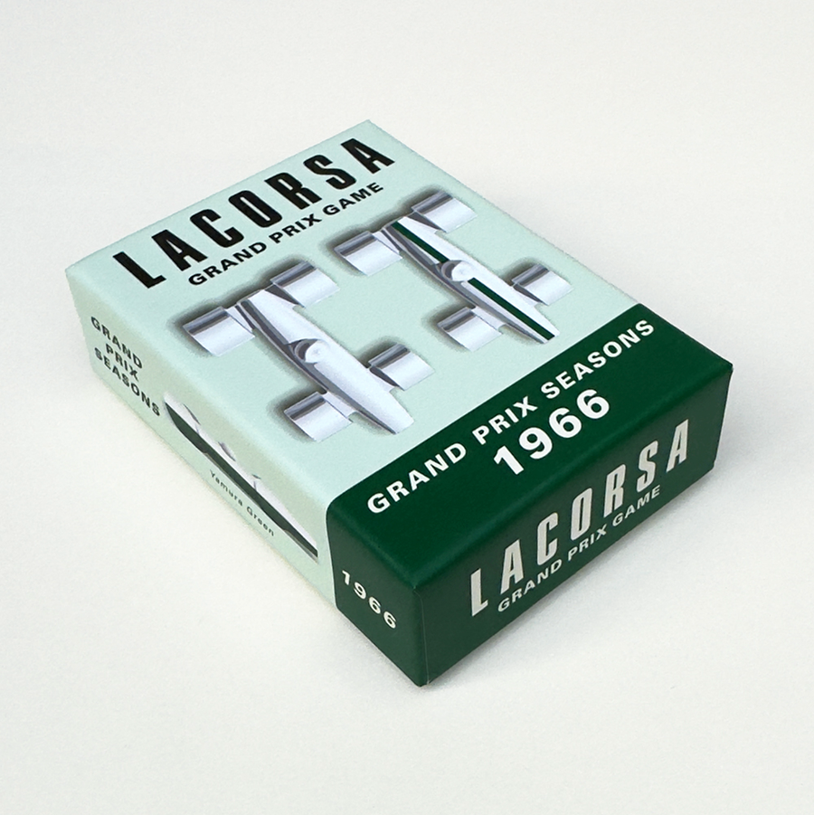 Lacorsa Grand Prix Seasons 1966 game box on a white background