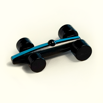 Black Lacorsa Racing Board Game car with blue stripe