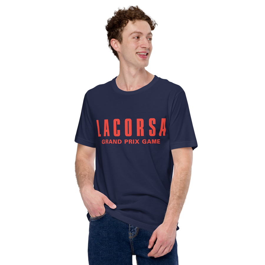 Lacorsa Red Logotype Print Unisex Premium Tee