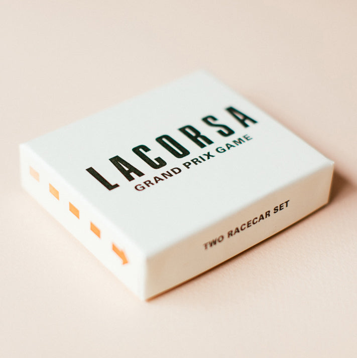 Lacorsa Racecar Set packaging: LACORSA Grand Prix Racing Board Game